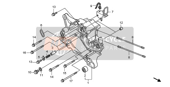 RIGHT CRANKCASE